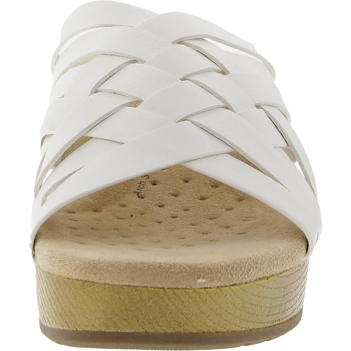 Easy Works by Easy Street Womens Strappy  Slide Sandals