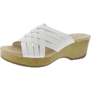 Easy Works by Easy Street Womens Strappy  Slide Sandals