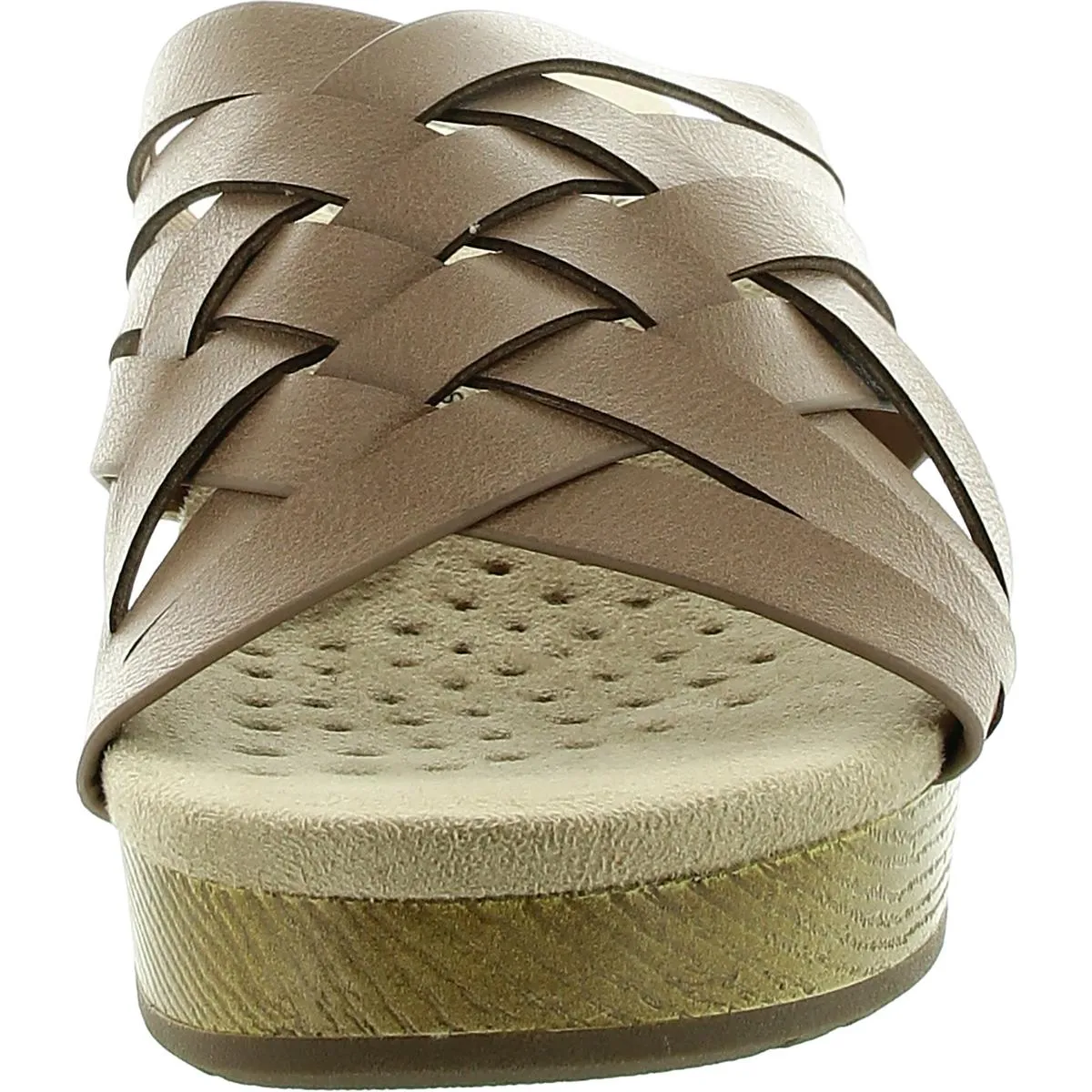 Easy Works by Easy Street Womens Strappy  Slide Sandals