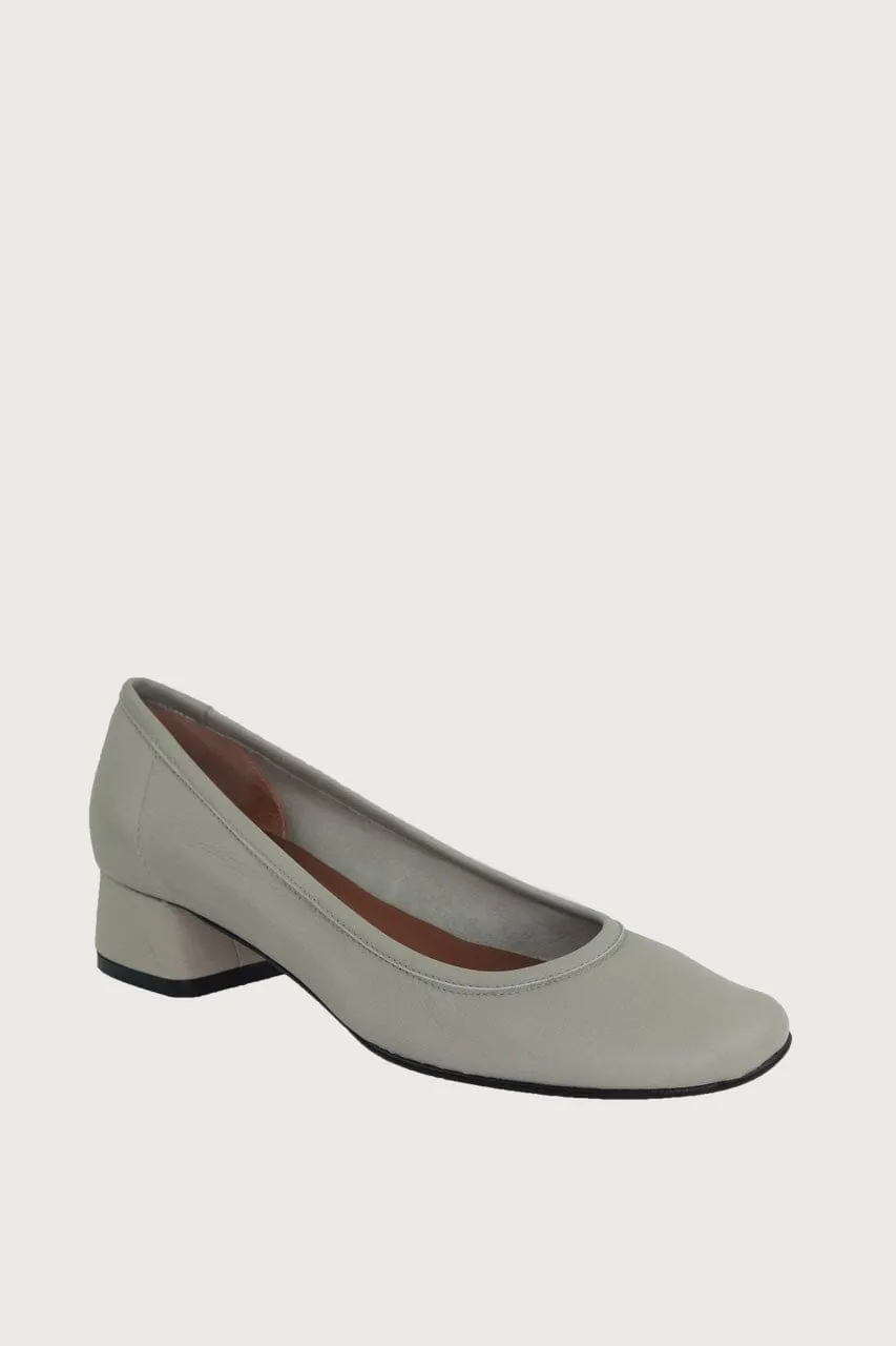 Elena Light Grey Leather