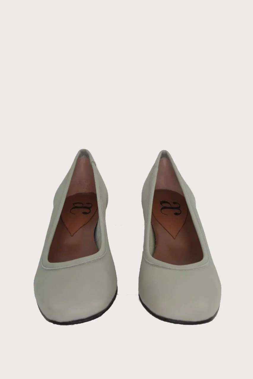 Elena Light Grey Leather
