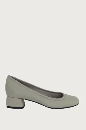 Elena Light Grey Leather