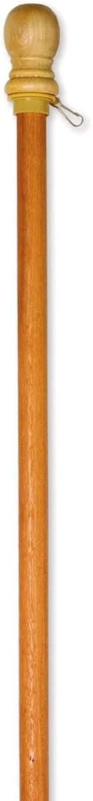 Evergreen Flag 56" Solid Wood Pole for 3x5 American Estate Flag with Pole Sleeve | Single Flag Holder Tangle Free Clip | Residential or Commercial