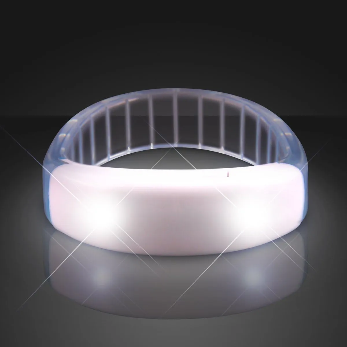 FlashingBlinkyLights White Fashion LED Light Up Bracelet