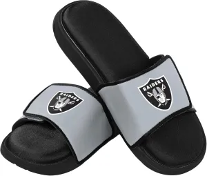 FOCO Las Vegas Raiders NFL Mens Foam Sport Slide - S