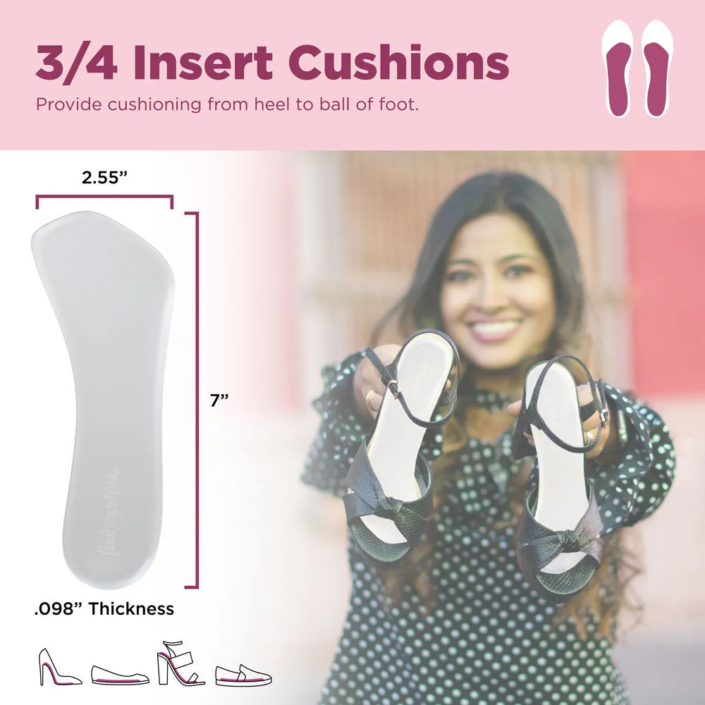Foot Petals Gel 3/4 Insert Cushions