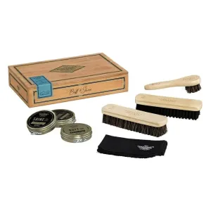 Gentlemen's Hardware Cigar Box Shoe Shine Kit