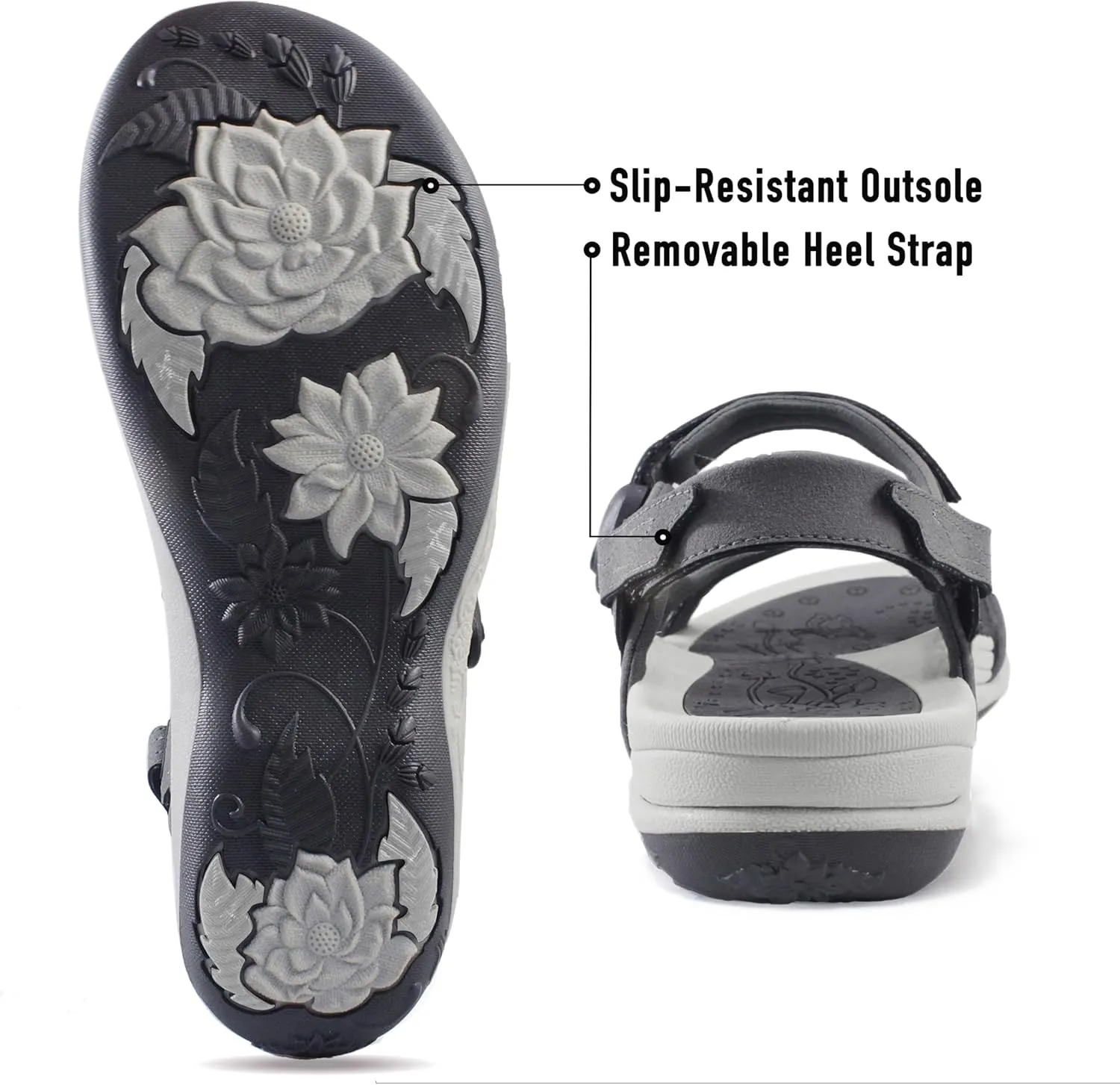 Gold Pigeon Shoes |SIGNATURE| Easy Snap Lock Comfort Ergonomic Walking Sandals for Women