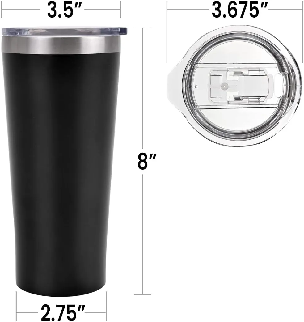 Green Lantern OFFICIAL Character Pattern 20 oz Travel Tumbler, Stainless Steel, Vacuum Insulated with Leak Resistant Slide-Lock Lid