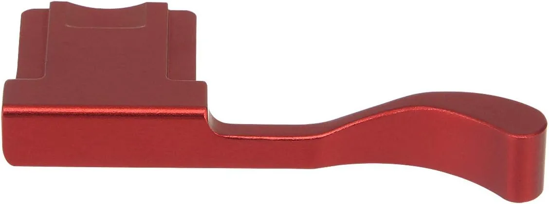 Haoge THB-XR Metal Hot Shoe Thumb Up Rest Hand Grip for Fujifilm Fuji FinePix XE4 X100F X-100F X-Pro2 XPro2 X-Pro3 XPro3 Camera Accessories Red