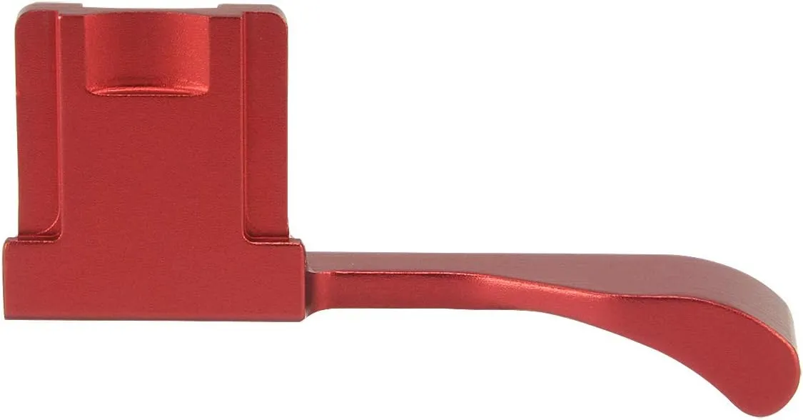 Haoge THB-XR Metal Hot Shoe Thumb Up Rest Hand Grip for Fujifilm Fuji FinePix XE4 X100F X-100F X-Pro2 XPro2 X-Pro3 XPro3 Camera Accessories Red