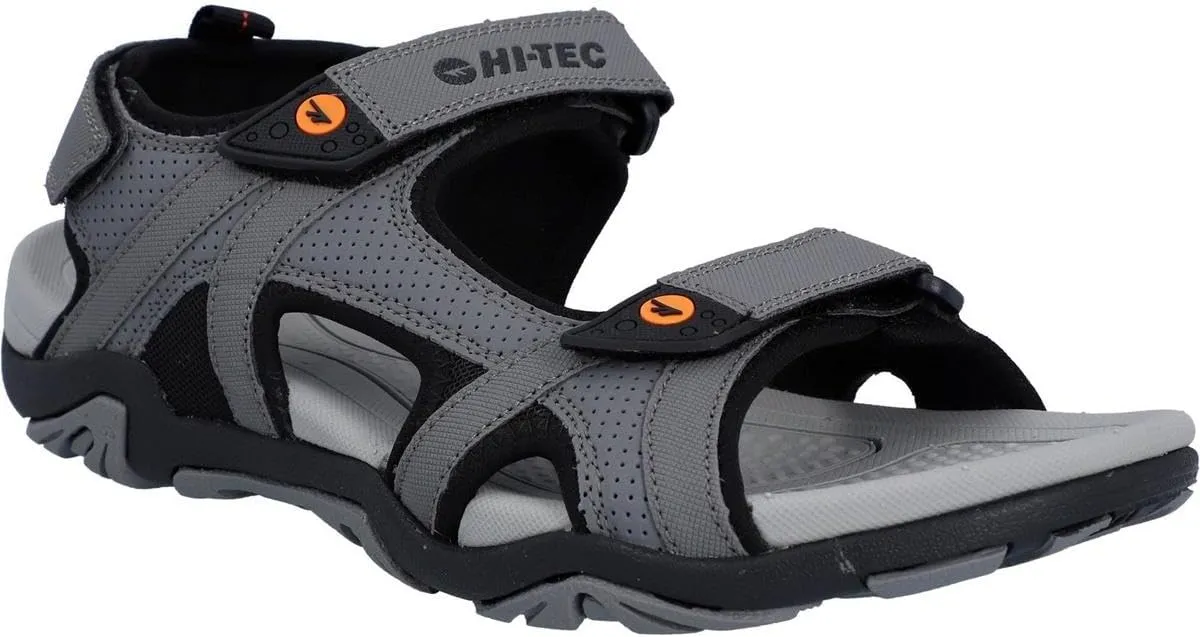 HI-TEC Crater Sandal Steel Grey/Black/Orange UK 11 Steel Grey/Black/Orange