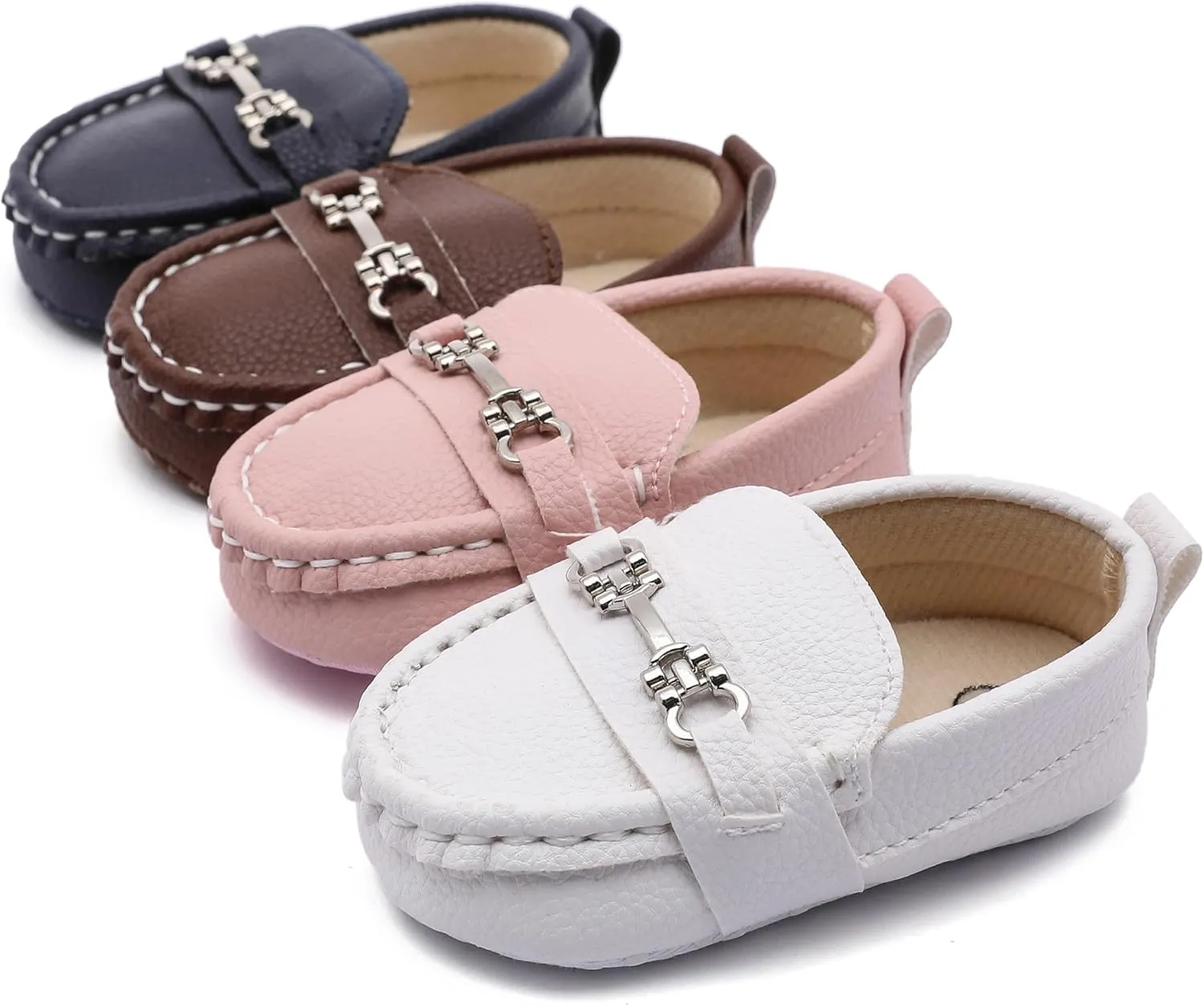 Infant Boys and Girls Oxford Shoes PU Leather Loafers Dress Shoes are Suitable for Crawling, Wedding Dress, Birthday Parties and Any Occasion