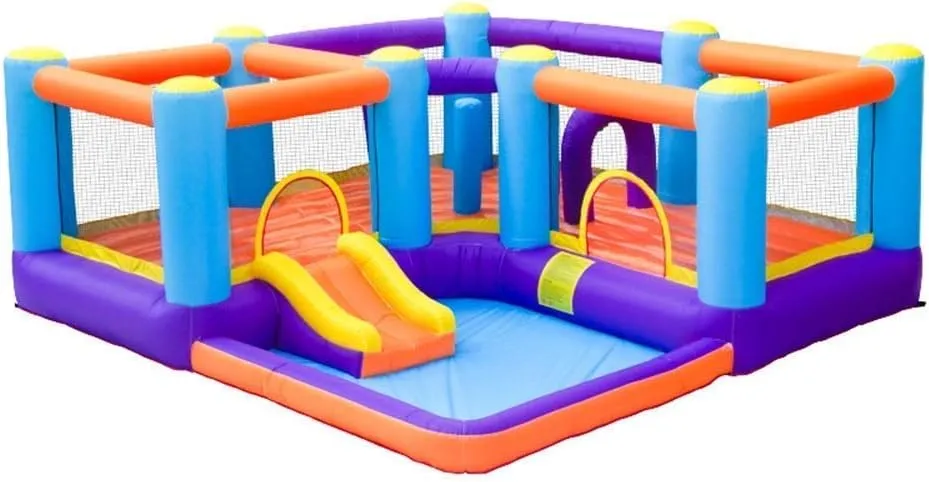 Inflatable Castle for Kids Inflatable Castle Children's Toy Slide Home Small Trampoline Outdoor Play Equipment Fortress Bouncy Castle