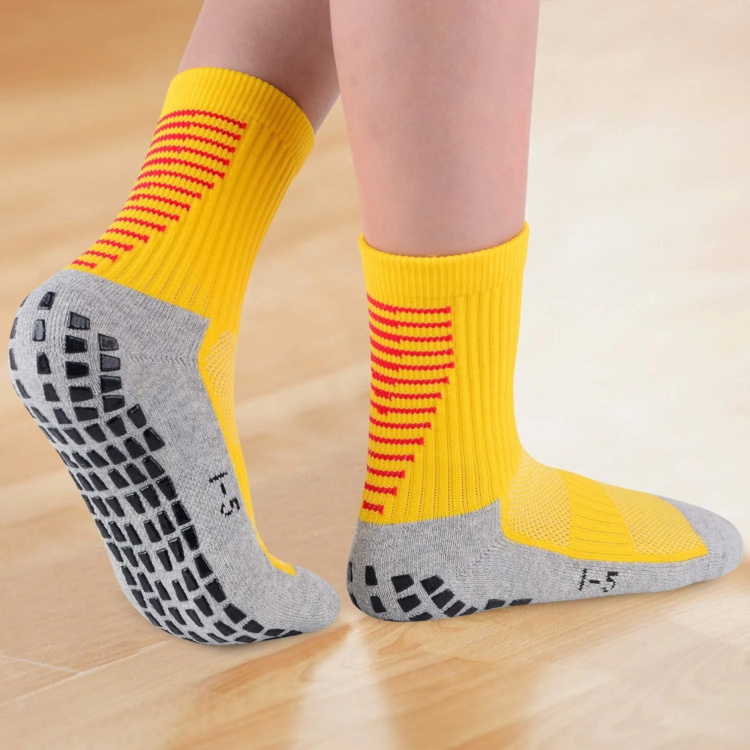 JHM Kids Slipper Hospital Grip Athletic Sport Sockcs For Kids Youth Baby Boys Girls