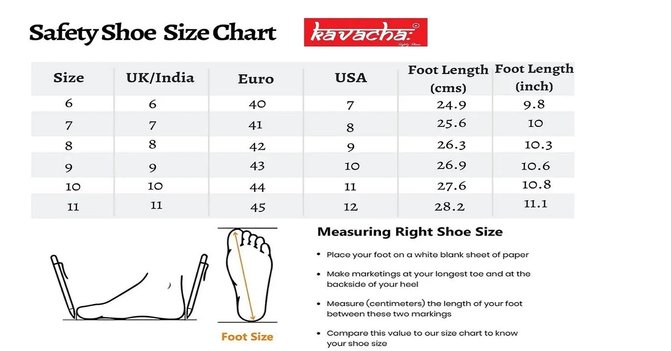 Kavacha S58 ( Air Mix Sole ) Steel Toe Textile Safety Shoe (Sale@349)