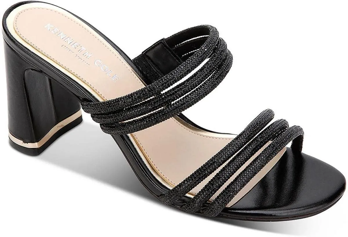Kenneth Cole Women's Amelia Flare Jewel Heeled Sandal Loafer
