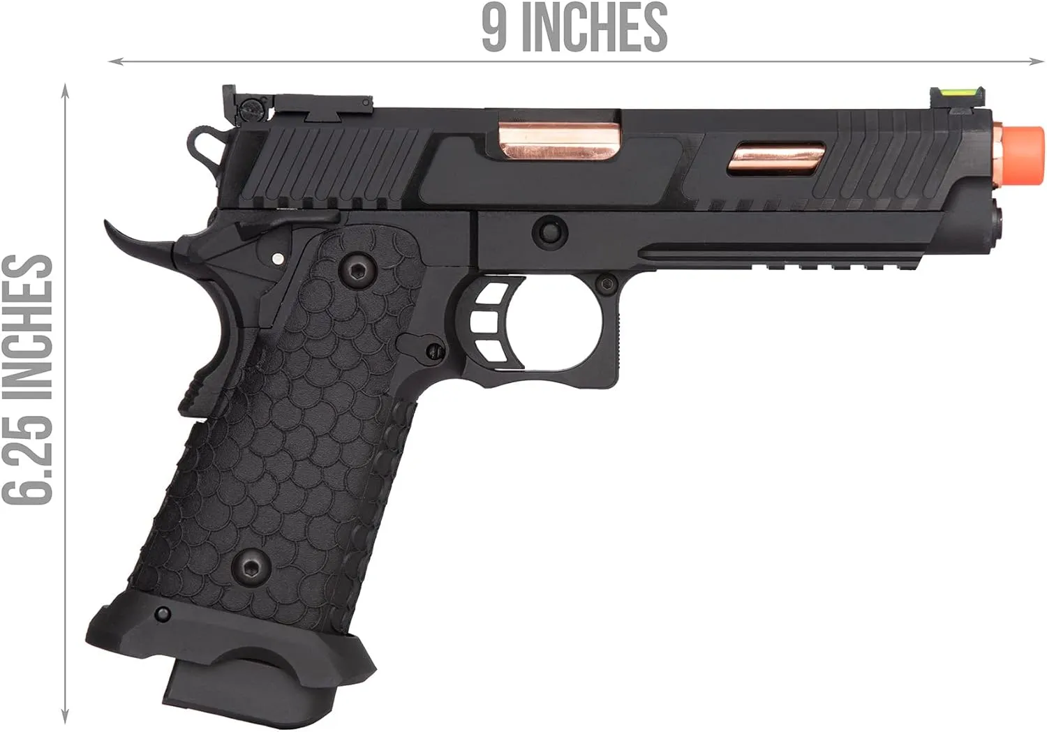 KLI 1911 Hi-Capa Baba Yaga Steel Slide Gas Blowback Airsoft Pistol