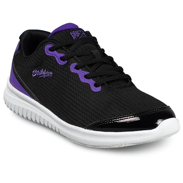 KR Strikeforce Glitz Black/Purple Womens Bowling Shoes