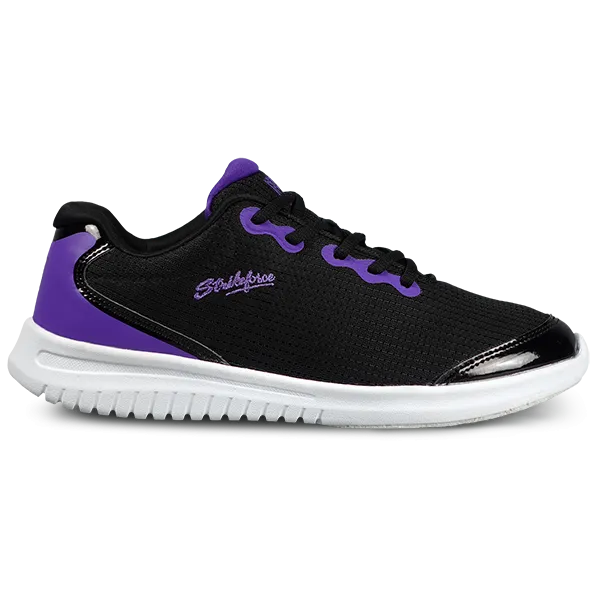 KR Strikeforce Glitz Black/Purple Womens Bowling Shoes