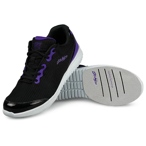 KR Strikeforce Glitz Black/Purple Womens Bowling Shoes