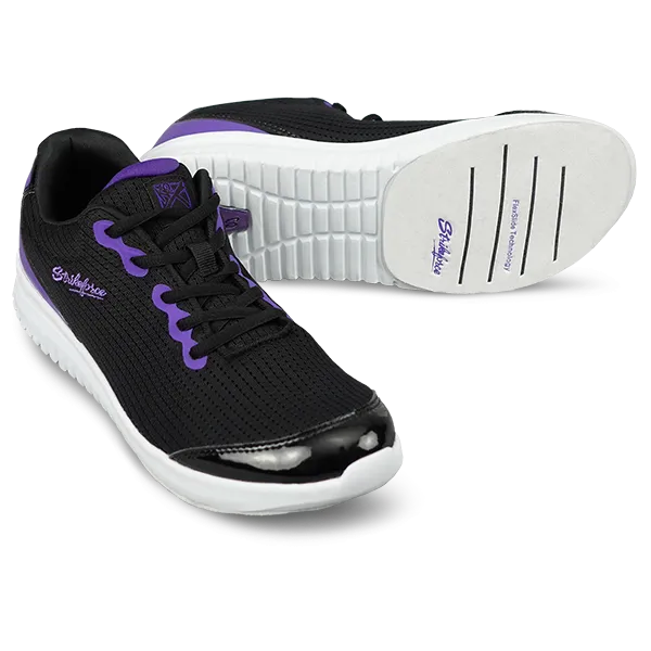 KR Strikeforce Glitz Black/Purple Womens Bowling Shoes