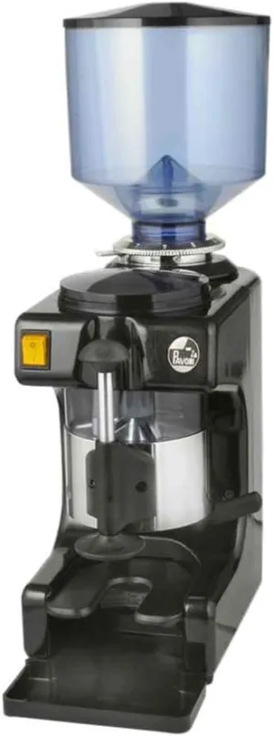 La Pavoni Commercial Coffee Grinder, Large 2.2 pounds, Built-in 58mm Tamper, Red and Stainless Steel