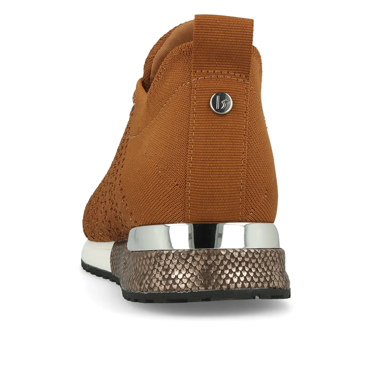 La Strada 1832649 Laced Up Knitted Damen Sneaker Light Brown Knitted