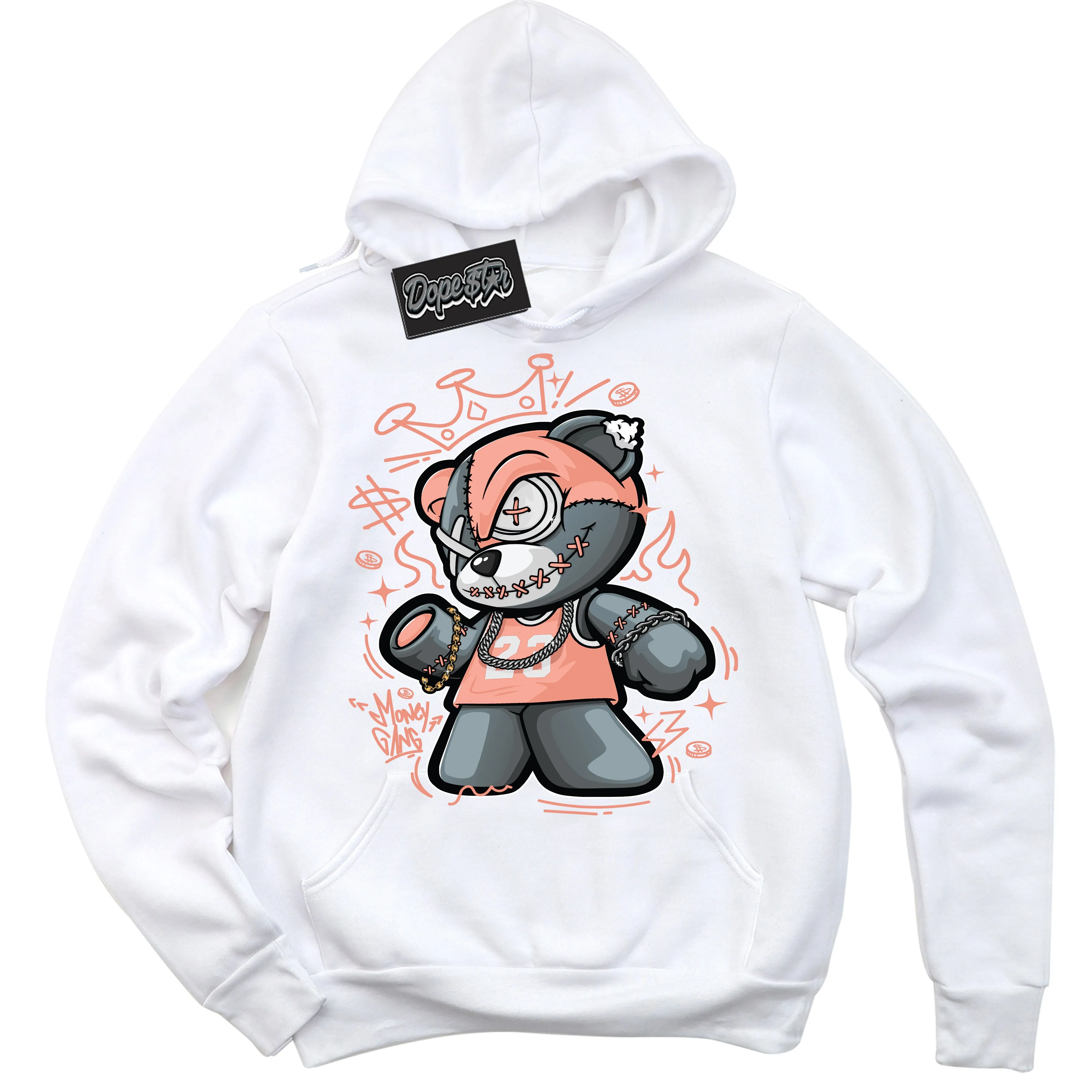 Light Wild Mango Dunk Sneaker Hoodie Money Gang Bear Graphic
