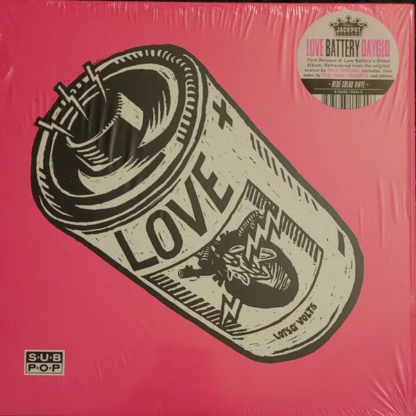 Love Battery – Dayglo Blue Color Vinyl LP Record