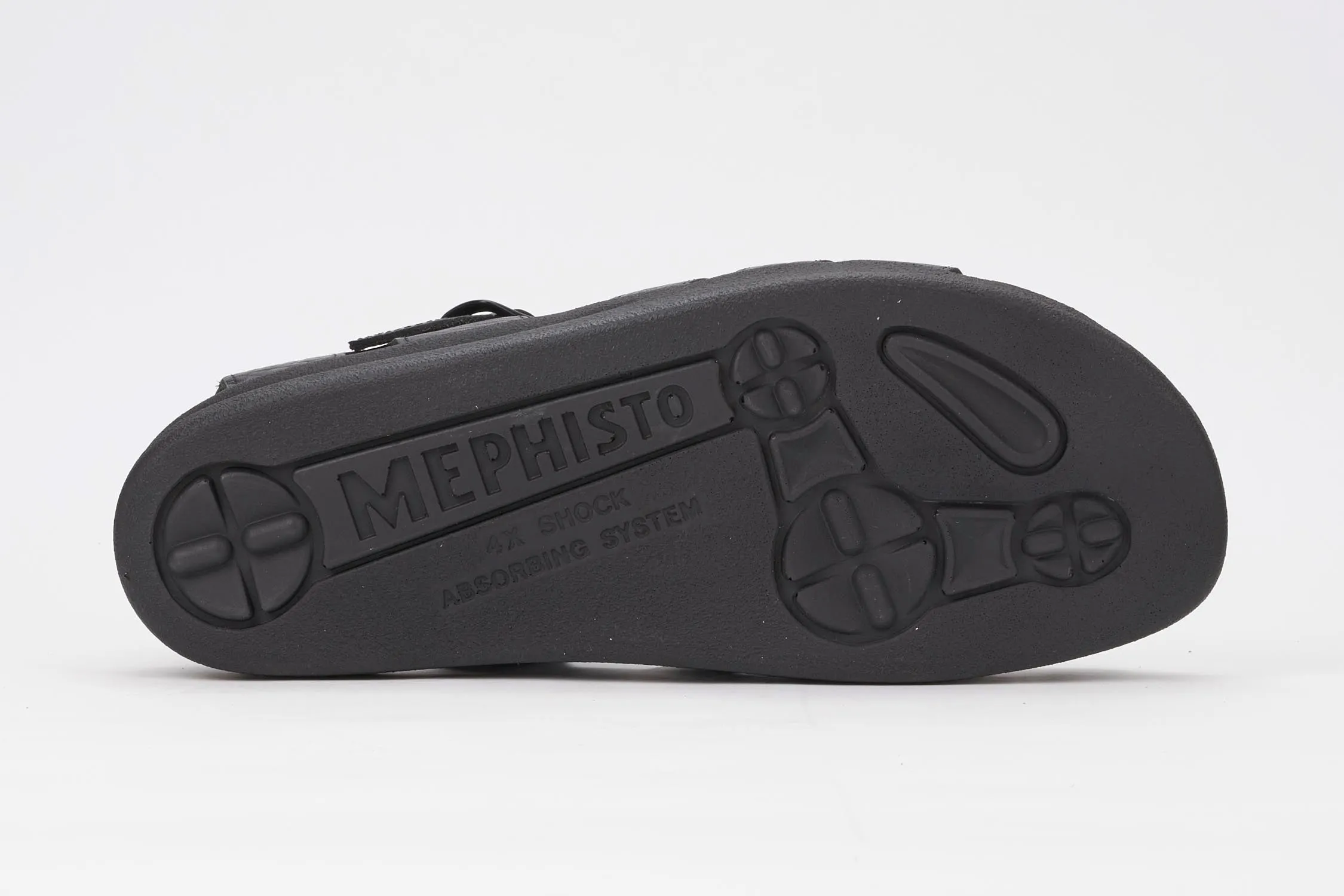 Mephisto Men's Sam Black Grain Leather Sandal