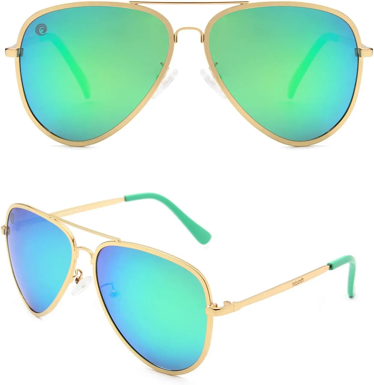 Mirrored Classic Polarized Lightweight UV400 Aviator Sunglasses for Men & Women - Golf, Hiking & Great Lifestyle Look