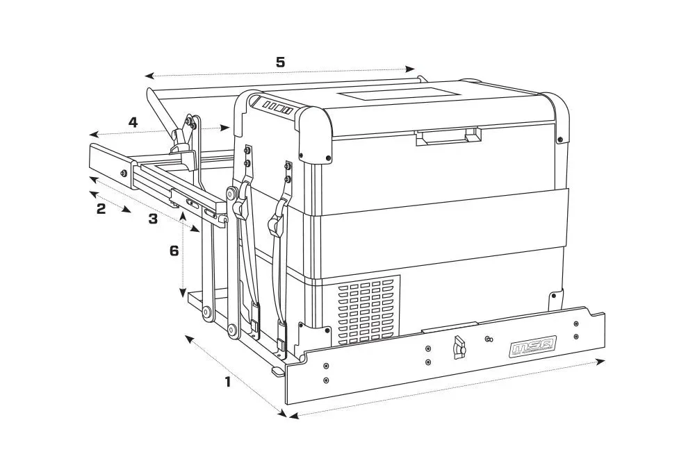 MSA DS40SIDE Fridge Drop Slide
