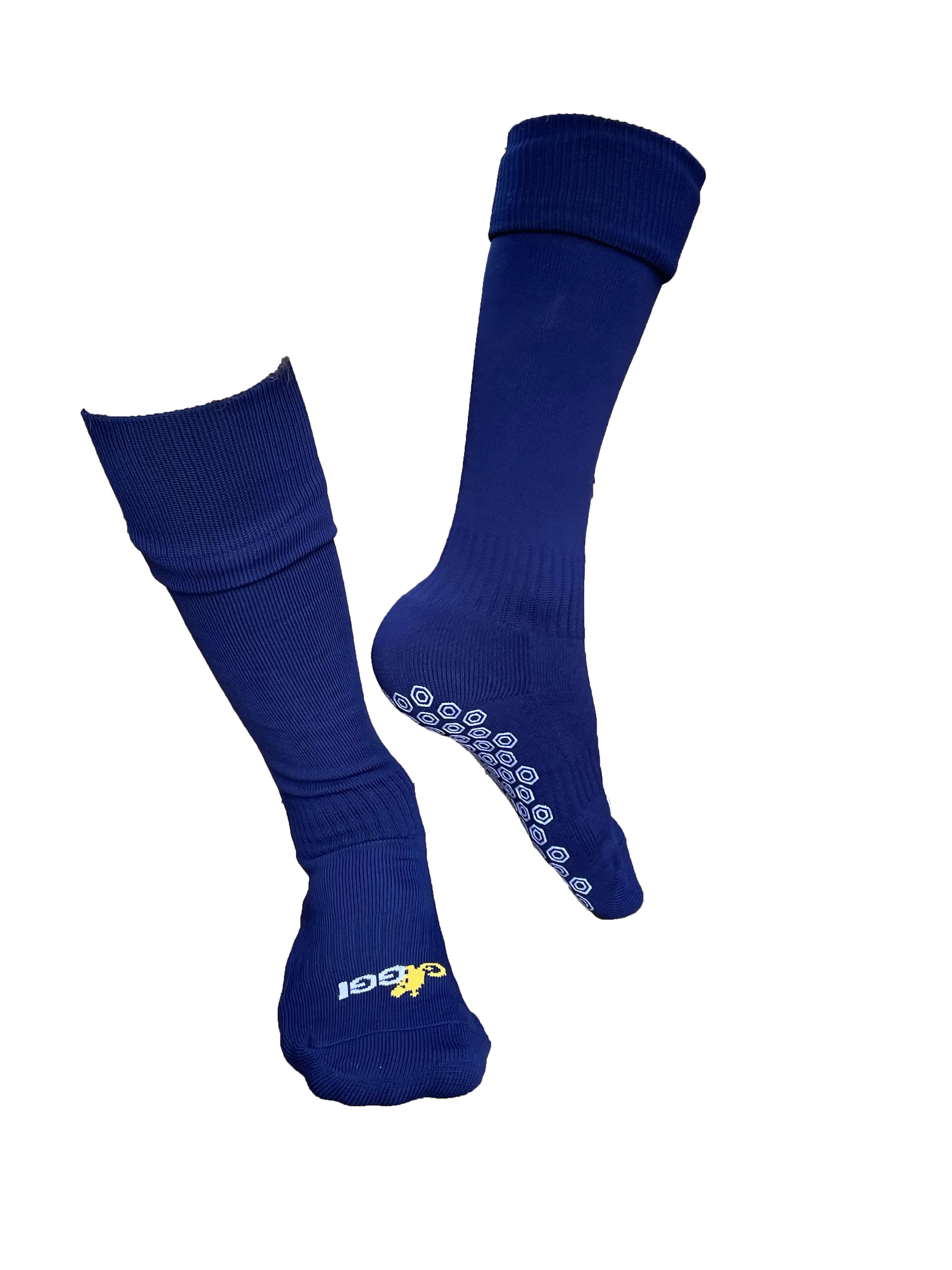 Navy Long Grip Sock