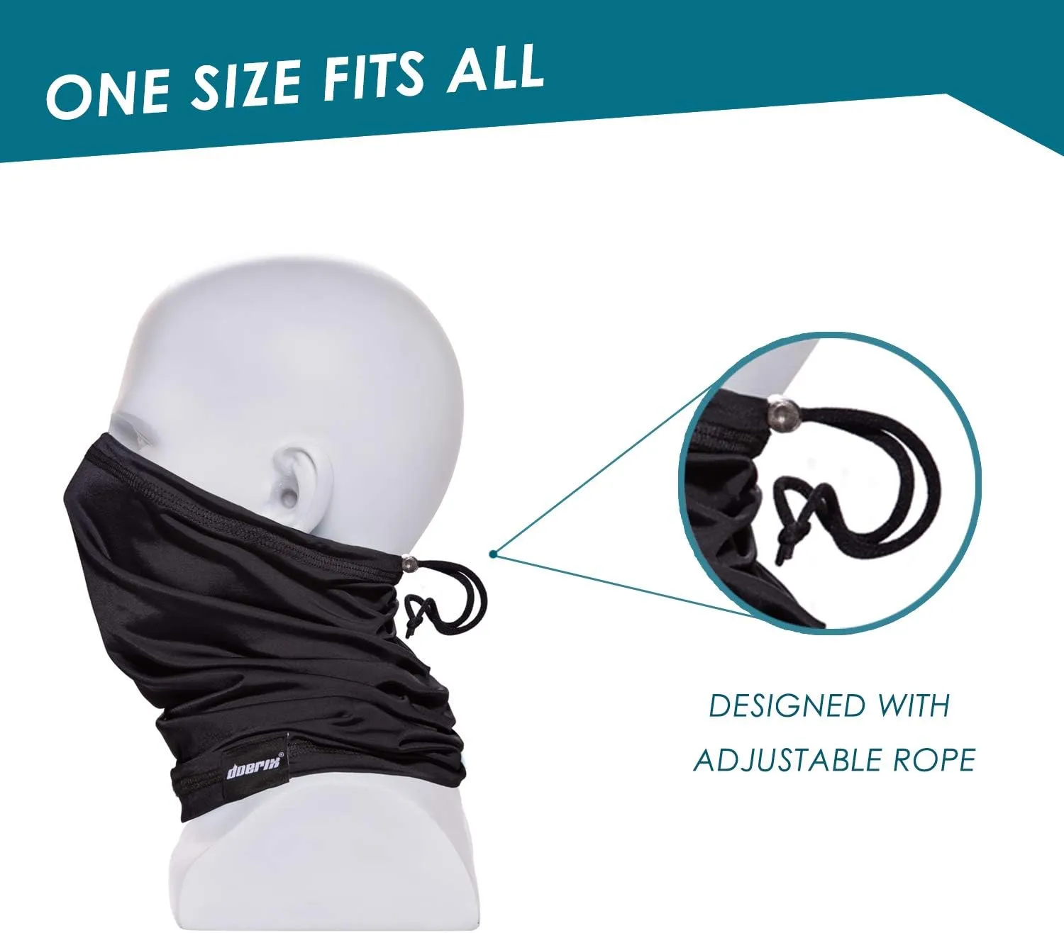 Neck Gaiter Face Mask Reusable, Cloth Face Masks Bandana Balaclava Cover Scarf Shield