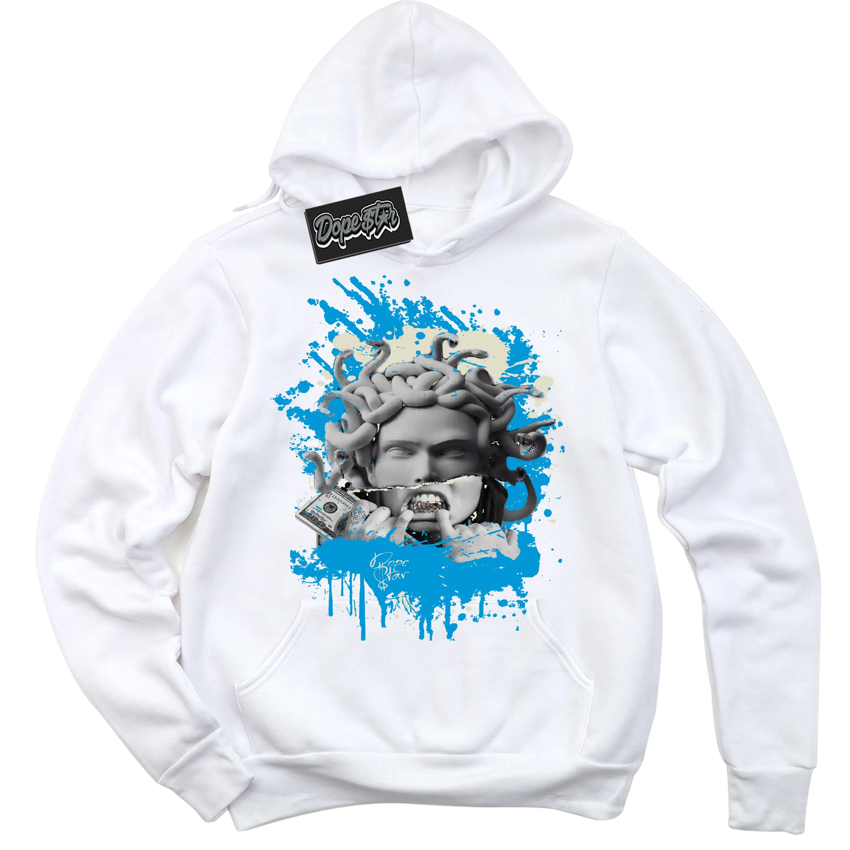 Next Nature Light Khaki Star Blue Dunk Sneaker Hoodie Medusa Graphic