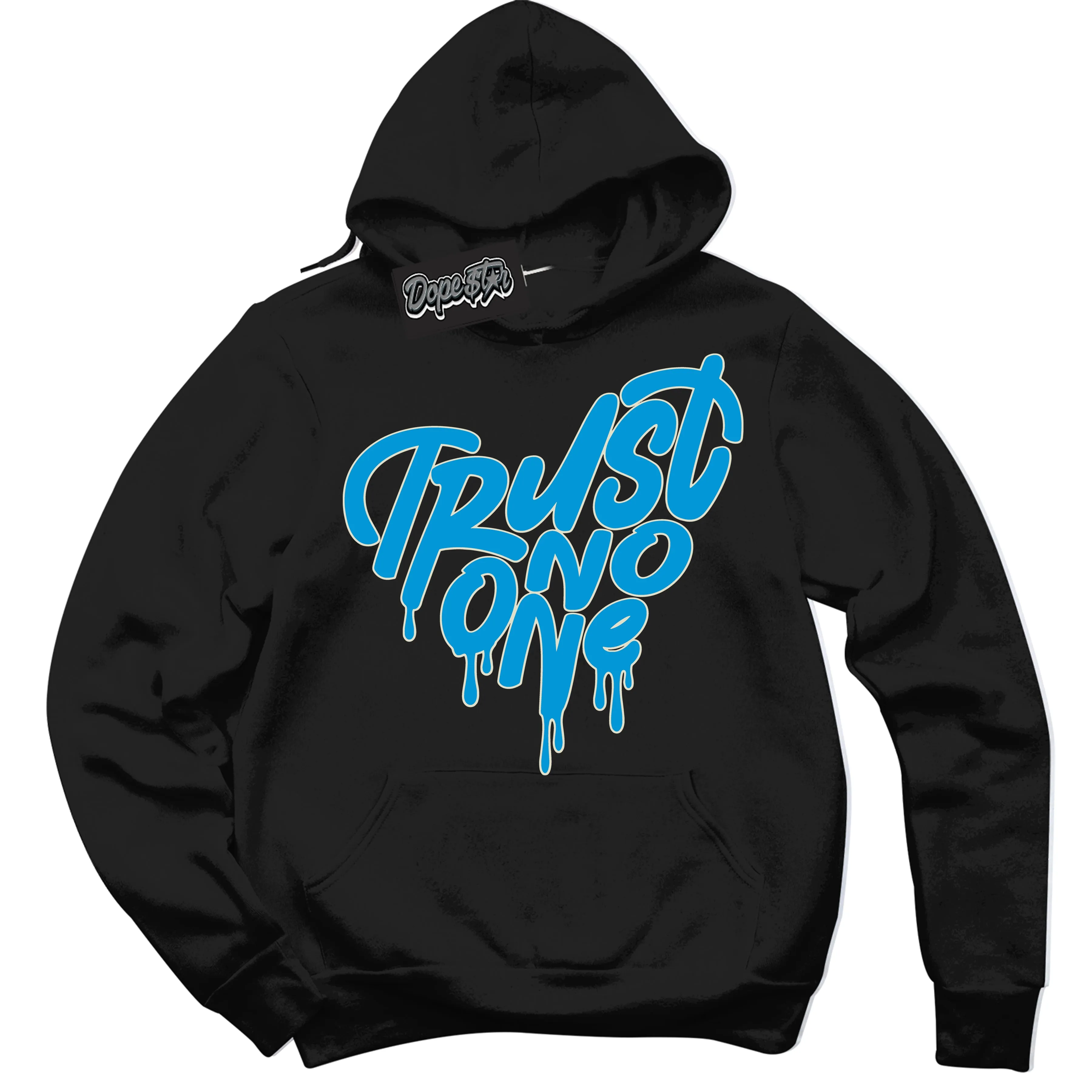 Next Nature Light Khaki Star Blue Dunk Sneaker Hoodie Trust No One Heart Graphic
