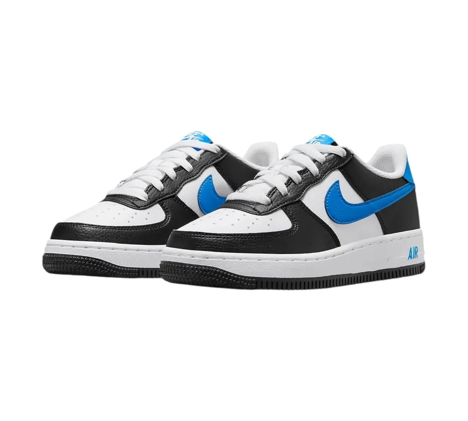 NIKE AIR FORCE 1 LOW WHITE BLACK LIGHT PHOTO BLUE