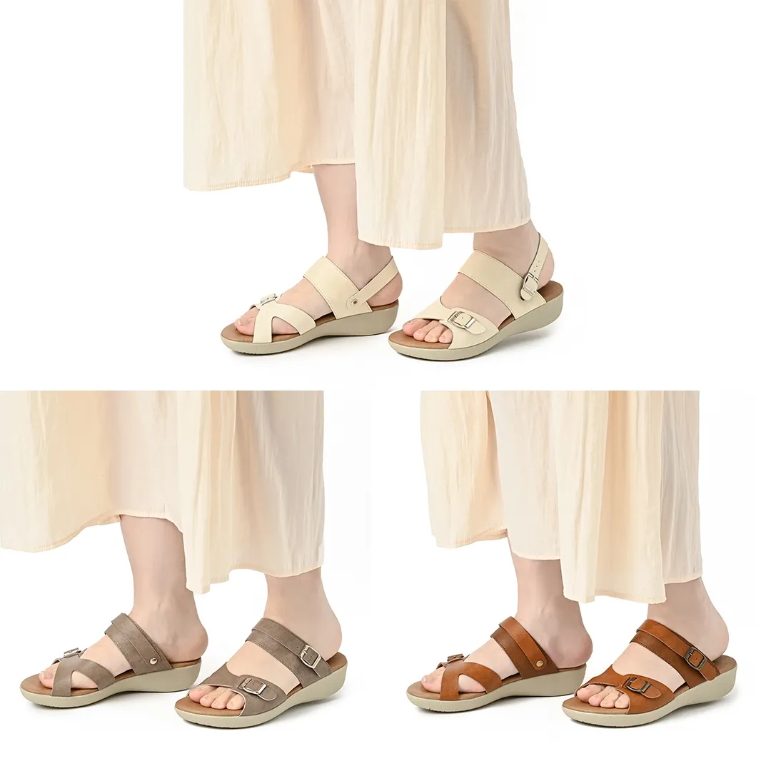 No.1853 Duo-way Strap Wedge Sandal