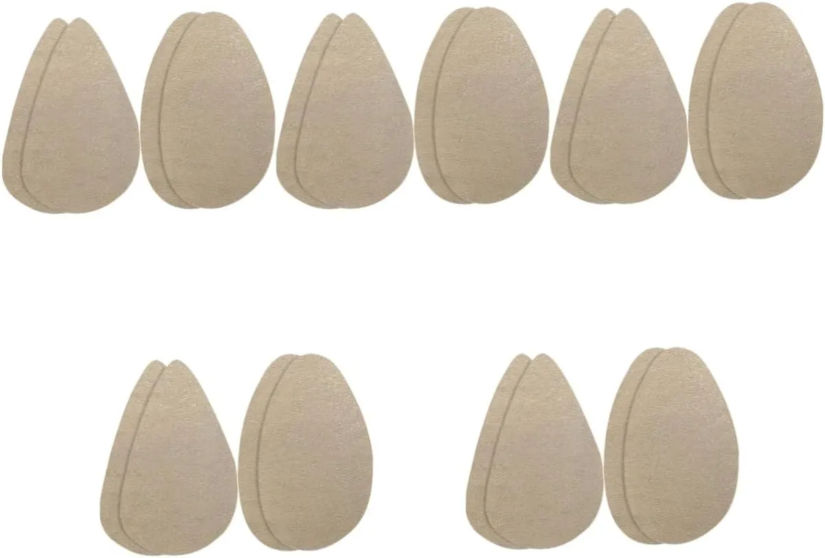 NOLITOY 5sets Silicone Anti-Slip Heel Inserts for Crochet Slippers Shoe Sole Guards 2pairs*5