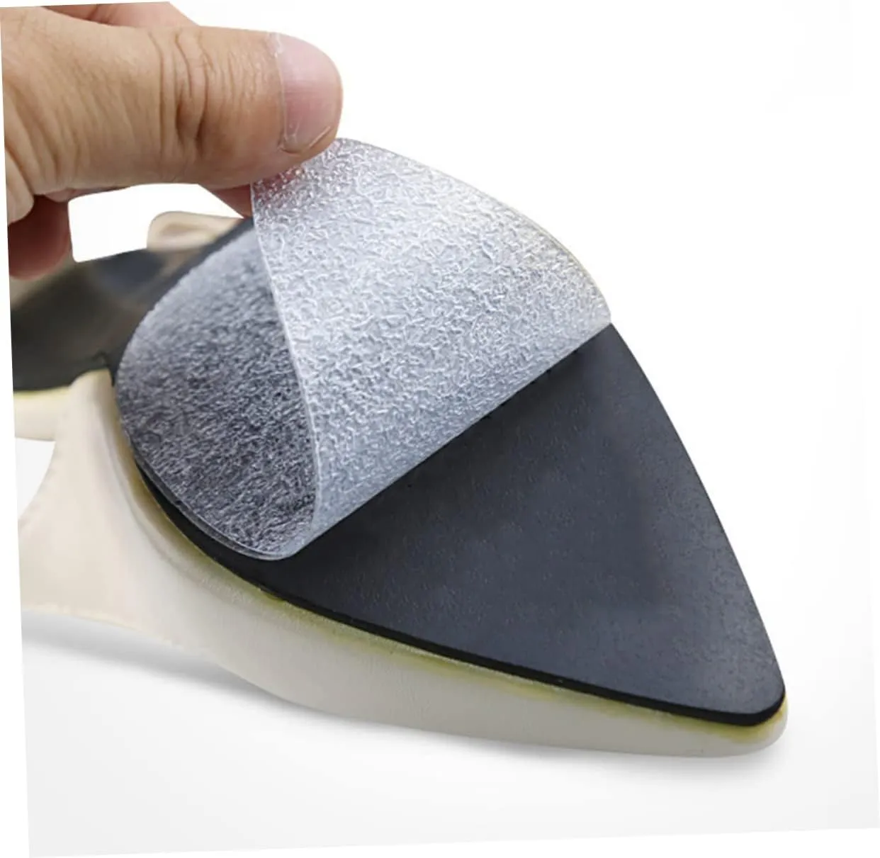 NOLITOY 5sets Silicone Anti-Slip Heel Inserts for Crochet Slippers Shoe Sole Guards 2pairs*5