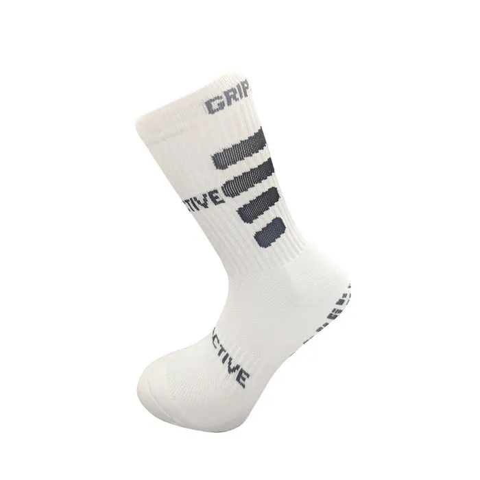 Non Slip Grip Socks Black/White