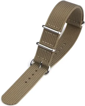 Nylon Watch Band Ribbed Strap 18mm 19mm 20mm 22mm For Military Fabric Replacement Watchband Accessories