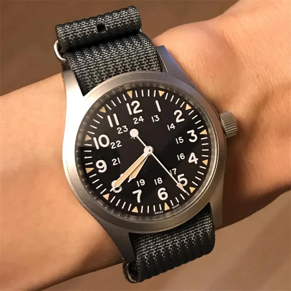 Nylon Watch Band Ribbed Strap 18mm 19mm 20mm 22mm For Military Fabric Replacement Watchband Accessories