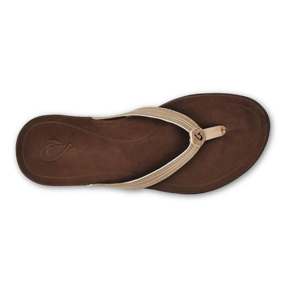 Olukai Copper/Dark Java Aukai Women's Everyday Leather Sandals 20442-CO48