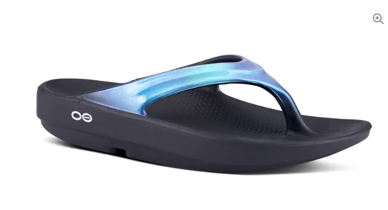 OOFOS WOMEN'S OOLALA LUXE SANDAL - ATLANTIS