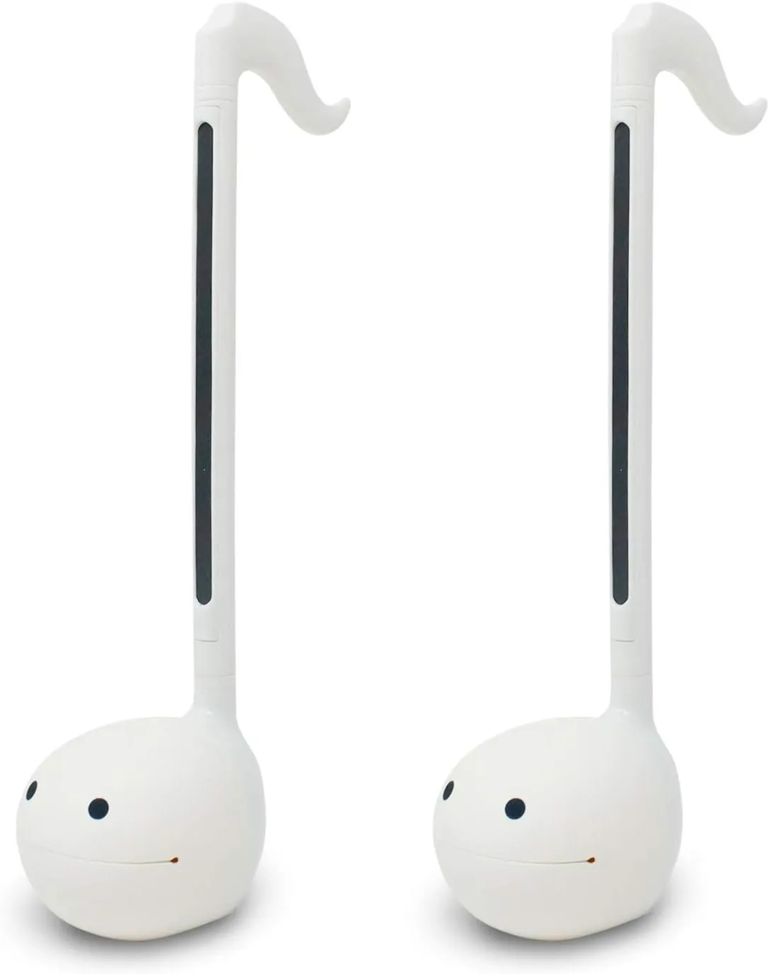 Otamatone Japanese Electronic Musical Instrument Portable Music Synthesizer from Japan by Maywa Denki Studio Award Winning, Educational Fun Gift for Children, Teens & Adults - White Set of 2