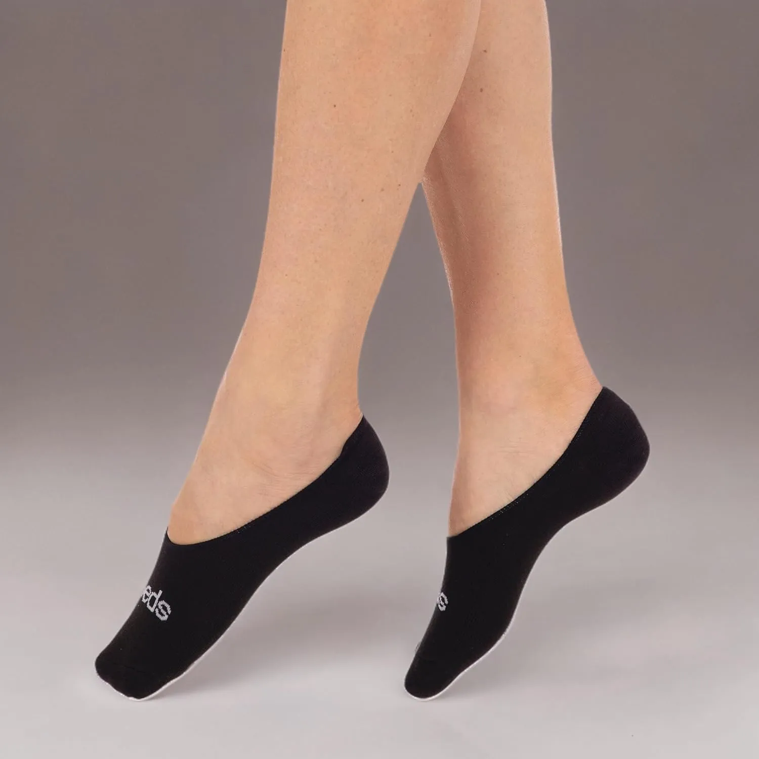 Peds Women's Nanoglide Mid Cut No Show Socks, 6-Pairs