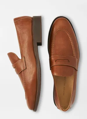 Peter Millar Madison Penny Loafer: Cognac