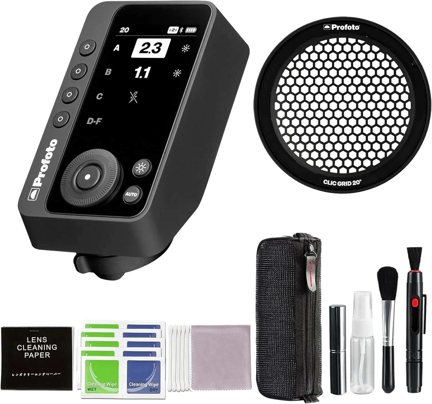 Profoto Connect Pro Remote for Sony Bundle with Profoto Clic Grid 20, and Additional Accessories